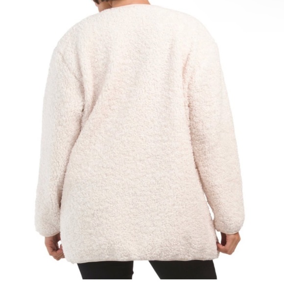 7 FOR ALL‎ MANKIND Cozy Toggle Front Sherpa Jacket - Picture 6 of 6